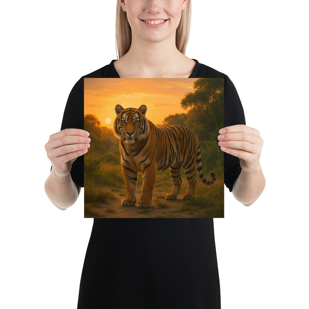 Tiger Wandbild auf 10,3-mil starkem Premiumpapier