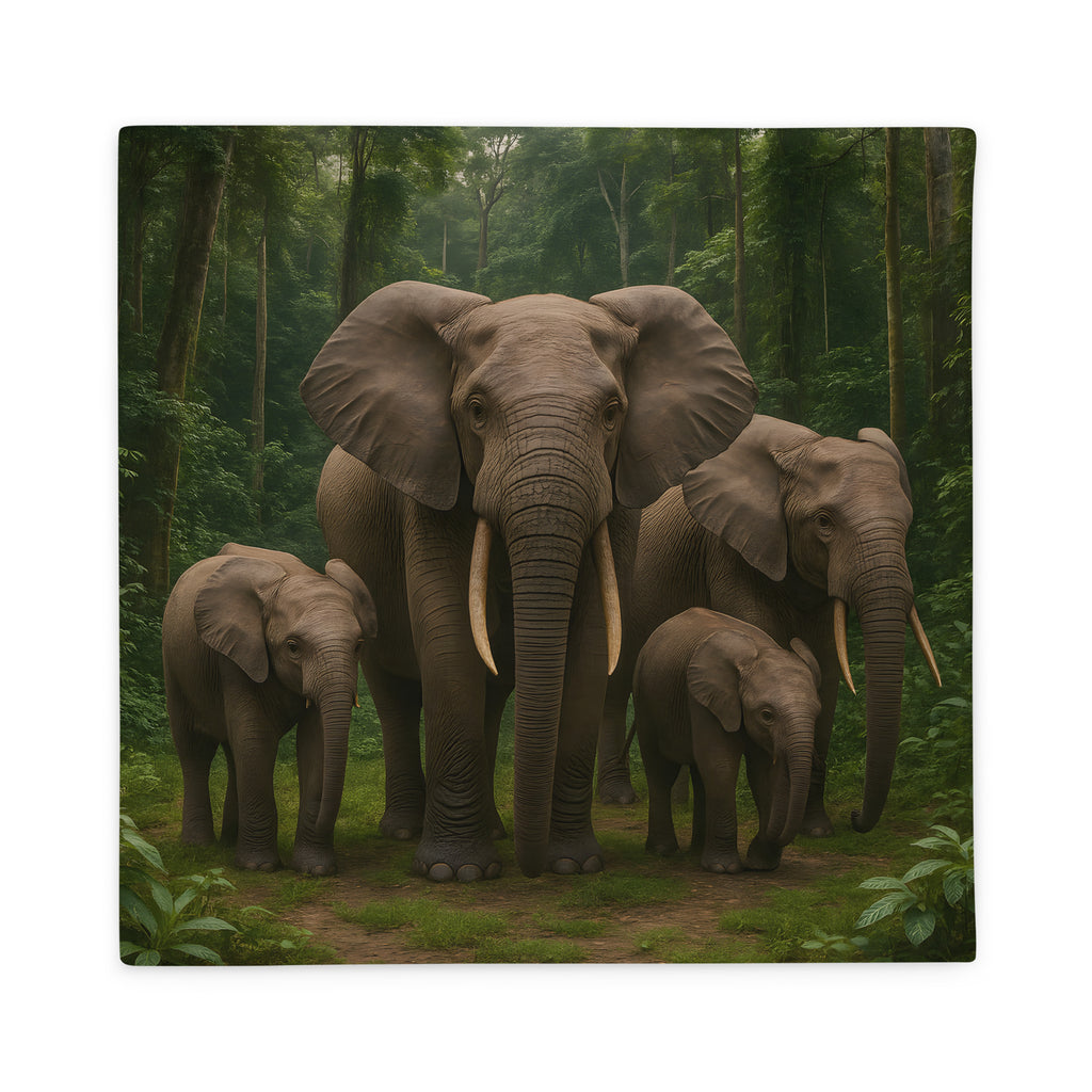 Umweltfreundlicher Waldelefant Bezug aus nachhaltigen Materialien