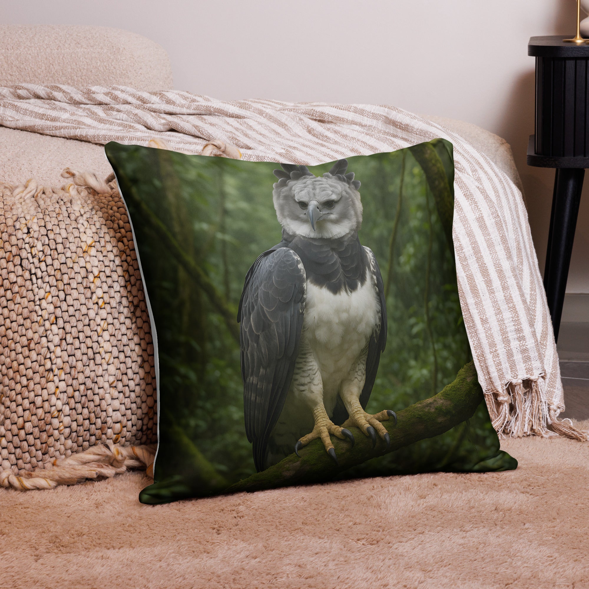 Verdeckter Reißverschluss des Harpyie Tiermotiv Kissenbezugs