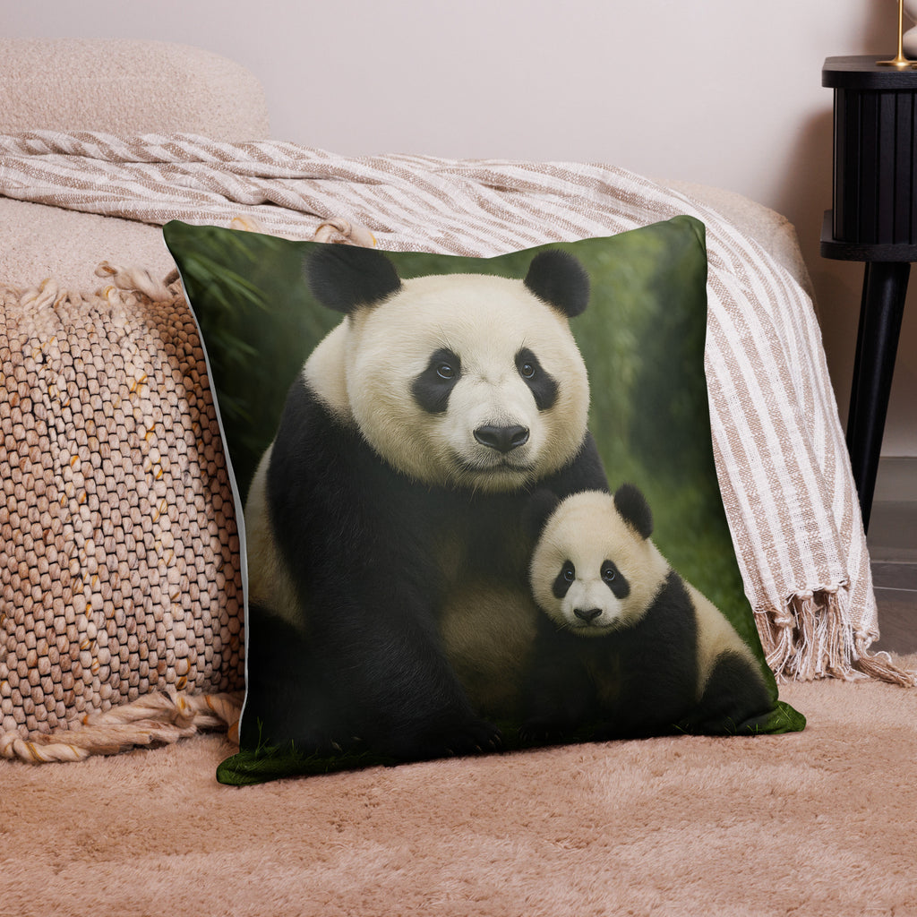 Waschbarer Panda Kissenbezug auf einem Sofa dekoriert