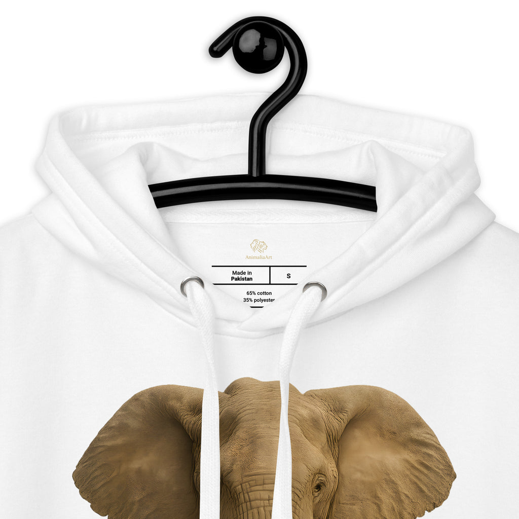 Weicher Baumwoll-Mix des Elefanten Hoodies im Nahbild