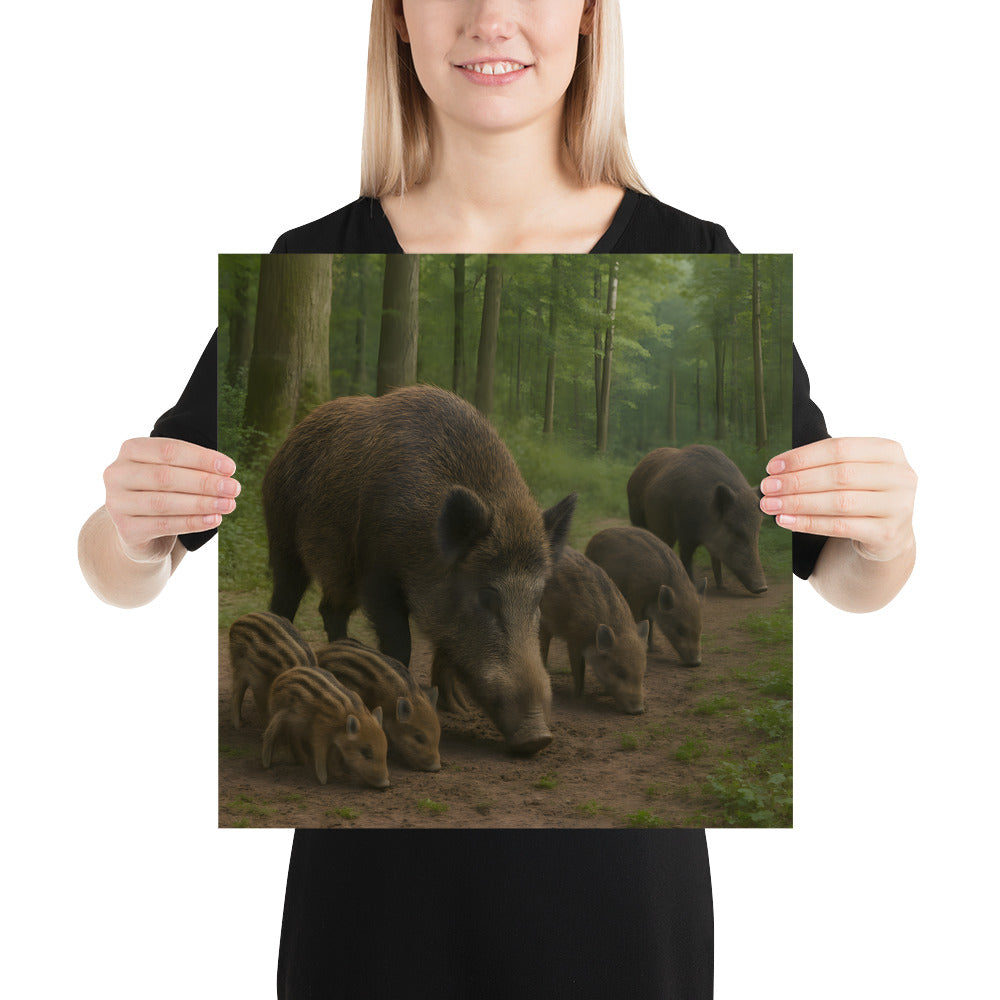 Wildtier Poster für Wohnzimmer und Büro