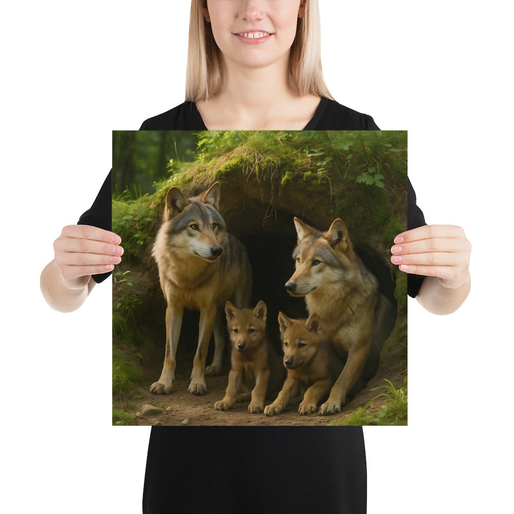 „Wolfsporträt in hoher Druckqualität“