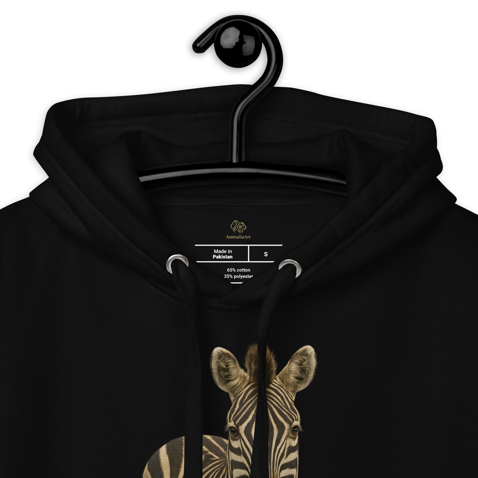 Zebra Hoodie Kapuzenfutter – Innenansicht