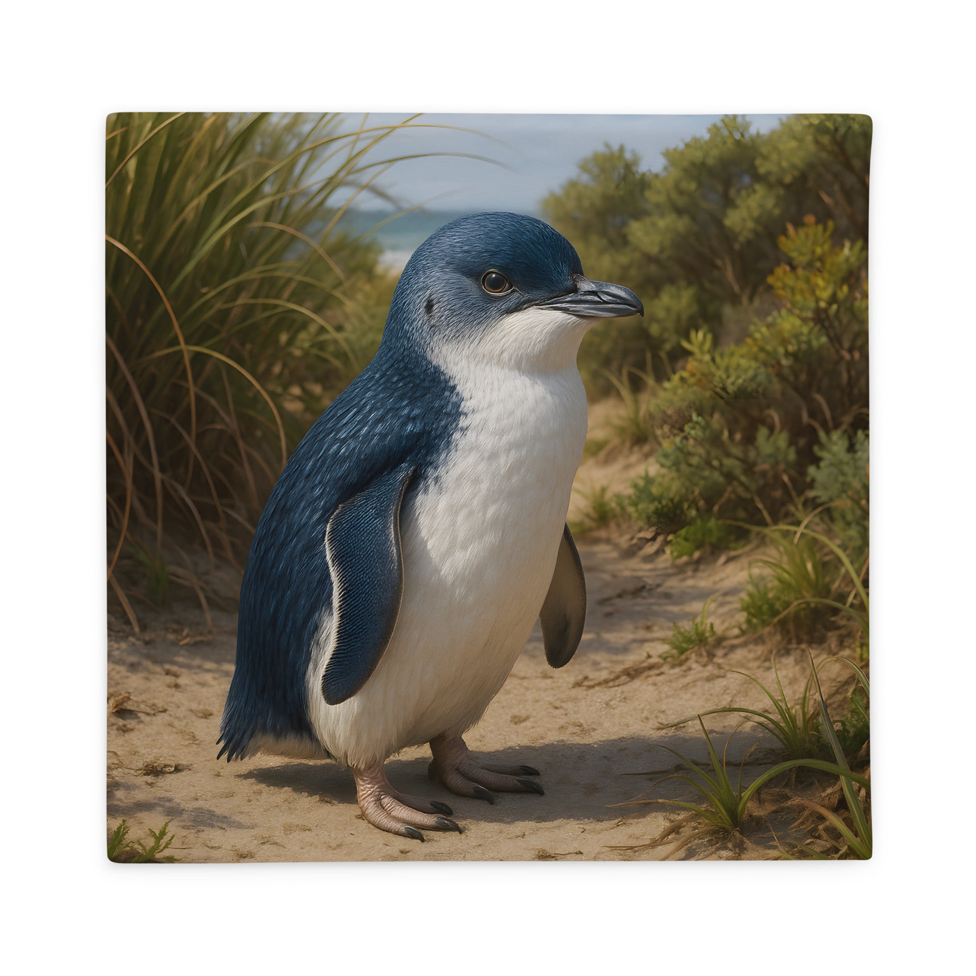 Zwergpinguin Kissenbezug aus Polyester mit verdecktem Reißverschluss