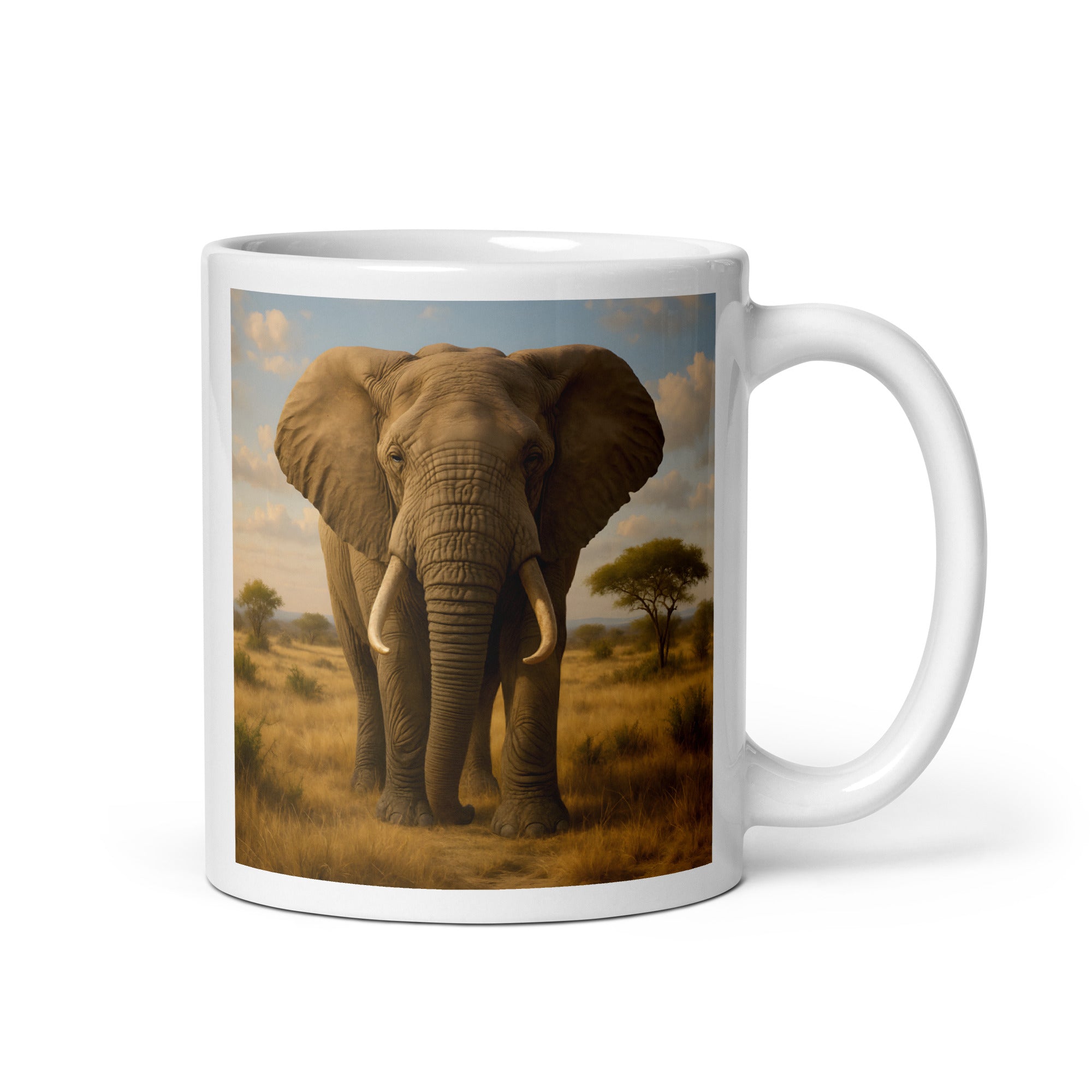 Elefanten Kaffeetasse aus Keramik, 11oz Becher für Kaffee oder Tee
