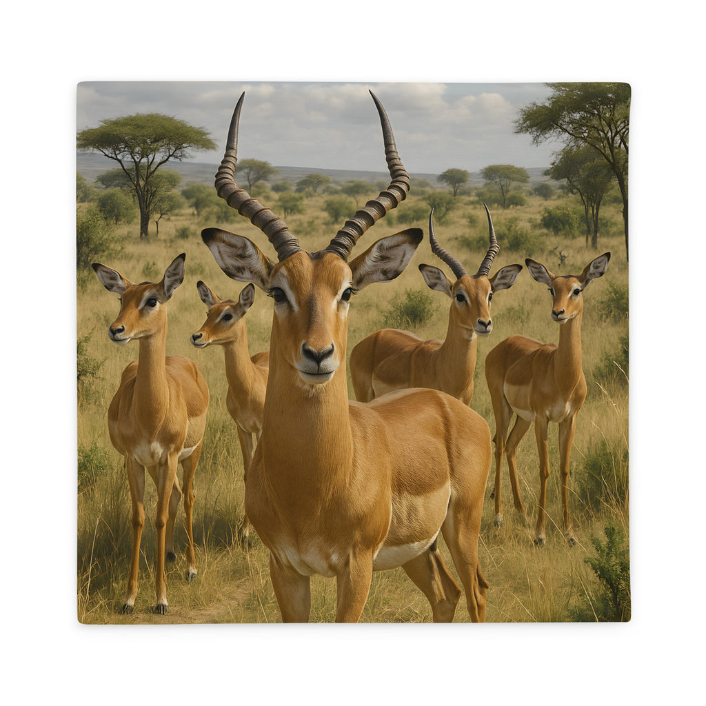 impalakissenbezug aus polyester mit verdecktem reißverschluss